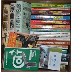 Lot of approx. 35 reference books related to  gun repair, stock making, specifications,  etc., many 