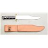 Image 2 : Hand-made custom clip-point bowie knife  marked “Dale White, Maker, Sweetwater, TX”.  13-7/8” overal