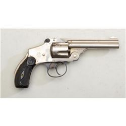 Smith & Wesson New Departure concealed hammer  DA revolver, .38 cal., 4” barrel, nickel  finish, che