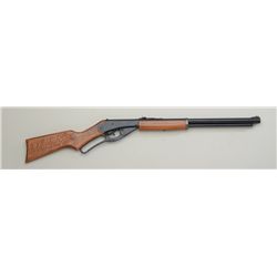 Daisy Red Ryder lever action BB rifle, black  finish, wood stocks with Red Ryder emblem  stamped on 