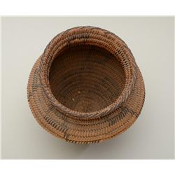 Early Pima Indian woven basket, approx. 9” in  height, approx. 12” in diameter at widest  point, in 