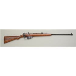 Sporterized Enfield bolt-action rifle, .303  cal., 25” barrel, re-blued finish, customized  wood hal