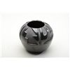Image 1 : Contemporary Santa Clara pot approx. 6” in  height and approx. 7” in diameter at widest  area; signe