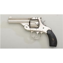 Harrington & Richardson top break DA  revolver, .32 cal., 3-1/4” barrel, nickel  finish, checkered h