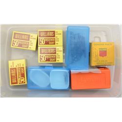 Lot of sights including four Williams  receiver sights in factory boxes; a Lyman  adjustable tang si