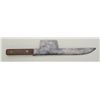 Image 2 : Large older commercial butcher knife marked  KLEVER KNIFE CO., approx. 16” overall with an  approx. 
