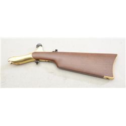 Modern copy of a wood and brass shoulder  stock for a Colt percussion revolver in  overall excellent