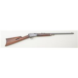 Winchester Model 1903 semi-auto rifle, .22  cal., 20” round barrel, blue finish, wood  stocks, #5591