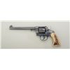 Image 2 : Colt Officer’s Model flat top Target  revolver, .38 cal., 7-1/2” barrel, blue  finish, custom stag g