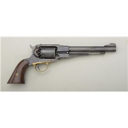 Customized Remington New Model 1858 single  action percussion revolver, .36 cal., blue  finish, bras