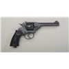 Image 1 : Webley Mark IV DA top break military  revolver, .38 cal., 5” barrel, black finish,  import-marked, c