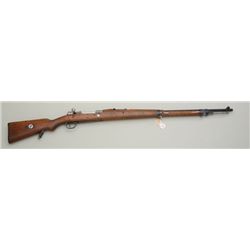 Brazilian Mauser Model 1908 bolt-action  rifle, 7.92mm cal., 29-1/2” barrel, military  blue finish o