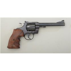 Colt Model .357 DA revolver, .357 Magnum  cal., 6” barrel, blue finish, replaced custom  finger groo