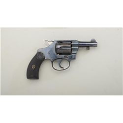 Colt Pocket Positive Model DA revolver, .32  Police cal., 2-1/2” barrel, blue finish,  checkered bla