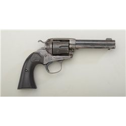 Colt Bisley Model single action revolver, .38  WCF cal., 4-3/4” barrel, blue and case  hardened fini