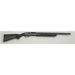 Remington Model 1100 semi-auto shotgun, 20  gauge, 21” barrel, mat black finish, black  checkered co