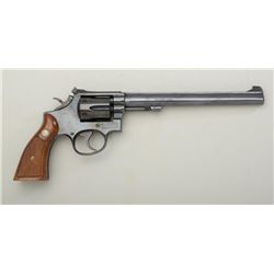 Smith & Wesson Model 48-2 DA revolver, .22MRF  cal., 8-3/8” barrel, blue finish, checkered  wood med