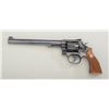 Image 2 : Smith & Wesson Model 17-4 DA revolver, .22LR,  8-3/8” barrel, blue finish, checkered  medallion wood