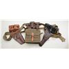 Image 1 : Military surplus pouches, primarily German,  two U.S. WW II era holsters, one with web  belt, etc.  