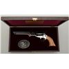 Image 1 : High Standard American BiCentennial  percussion revolver in factory display case  with medallion and