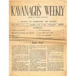 1815-1952: Collection of Irish periodicals and newspapers including Kavanagh's Weekly and The Dublin