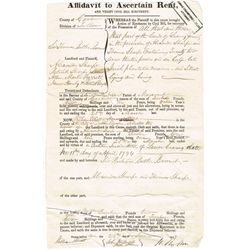 1847-49: Carlow Famine period legal documents collection including eviction orders