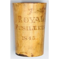 1845: 7th Regiment of Foot, Royal Fusiliers horn cup