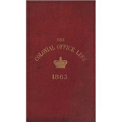 1863-1912: British colonial books collection including Colonial Office Lists