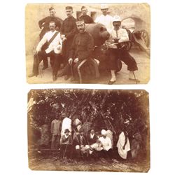 1870-90: J J Crooks photograph album including portraits, military and colonial scenes