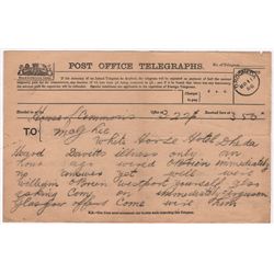 1896: Irish Parliamentary Party telegrams sent to Richard McGhee M.P.