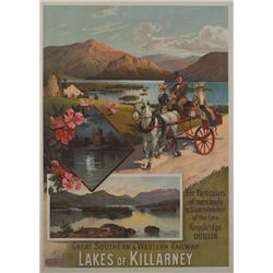 19th Century: Great Southern and Western Railway, Lakes of Killarney poster by F. Hugo d' Alesi