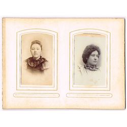 19th Century: Carte de visite portrait photograph collection