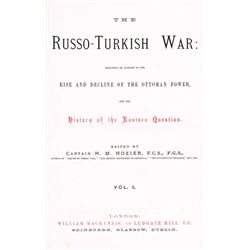 19th Century: Russian military interest books collection including Crimean War and Russo-Turkish War