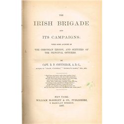 United States military book collection including The Irish Brigade and its Campaigns