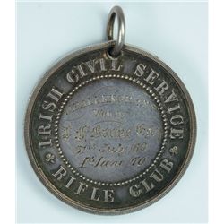 1869-70: Irish Civil Service Rifle Club Challenge Cup medal