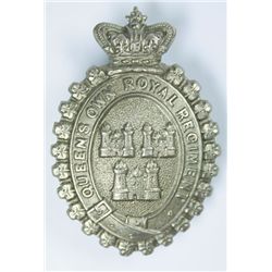 1874-1881: Queen's Own Royal Dublin City militia other ranks glengarry badge.