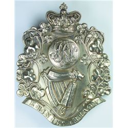circa 1880: Liverpool Irish Victorian Sergeant's pouch belt plate
