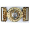 circa 1880: Royal Inniskilling Fusiliers officer's waist belt clasp