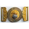 circa 1890: Royal Irish Fusiliers officer's waist belt clasp