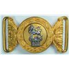 Image 1 : circa 1890: British Army general pattern officer's waist belt clasp