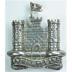 1908: 6th Inniskilling Dragoons hallmarked badge