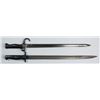 Image 1 : 1892-1907: British 1907 pattern Enfield bayonet and French 1892 pattern Mannlicher-Berthier bayonet