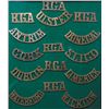 circa 1900: Irish militia Royal Garrison Artillery shoulder titles collection
