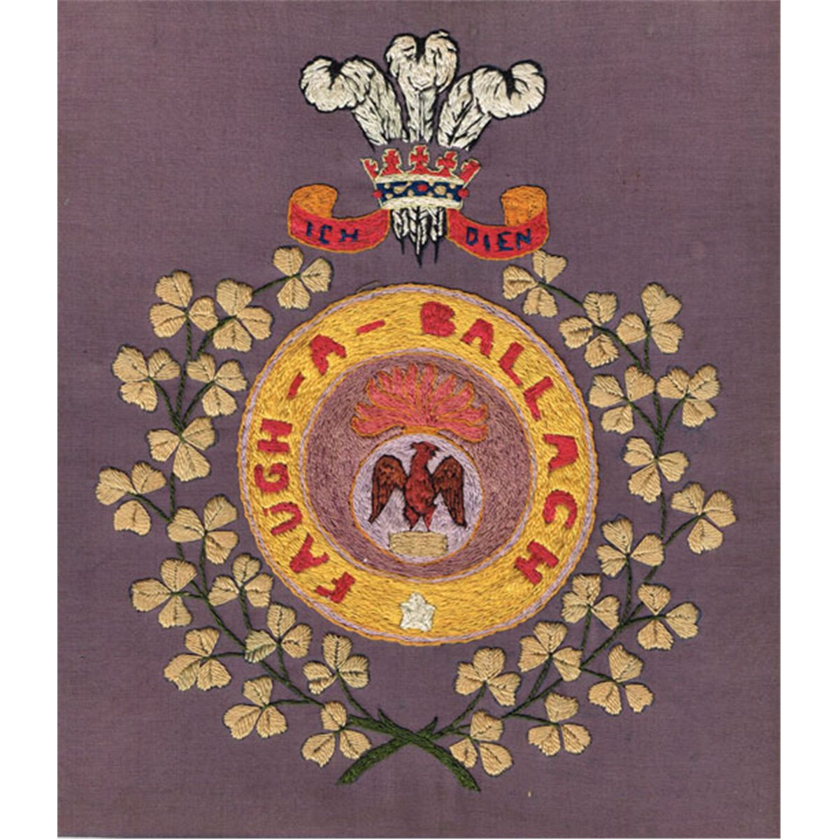 191418 Leinster Regiment and Royal Irish Fusiliers embroideries