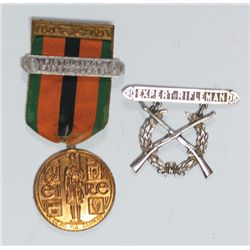 1971 50th Anniversary of the Truce Medal and U.S. Marine Corps badges to Joseph Byrne Irish Citizen 