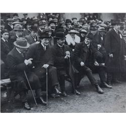 1919: Michael Collins and Eamon De Valera at Croke Park press photograph
