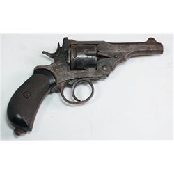 Mark I Webley Revolver with Cork made leather holster
