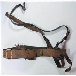 Collection of leather and homemade bandoliers as used by Cork Brigade I.R.A.