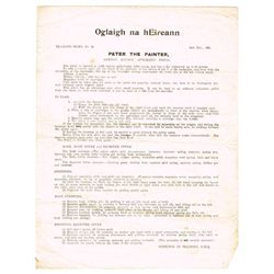 1921: I.R.A. instructional training documents collection including Thompson Gun team drill