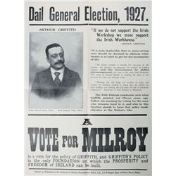 1927: Seán Milroy, Dail General Election poster